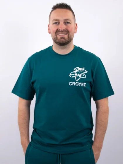 Croyez gardener t-shirt dark teal