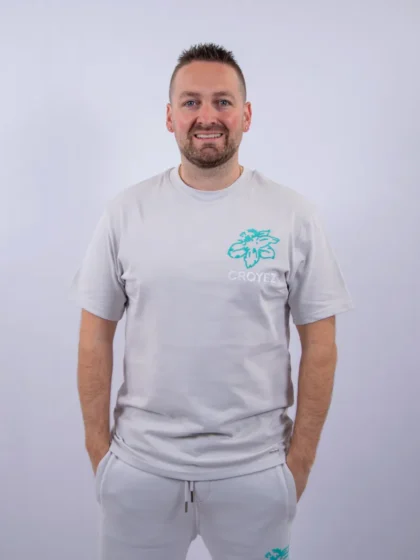 Croyez gardener t-shirt light grey