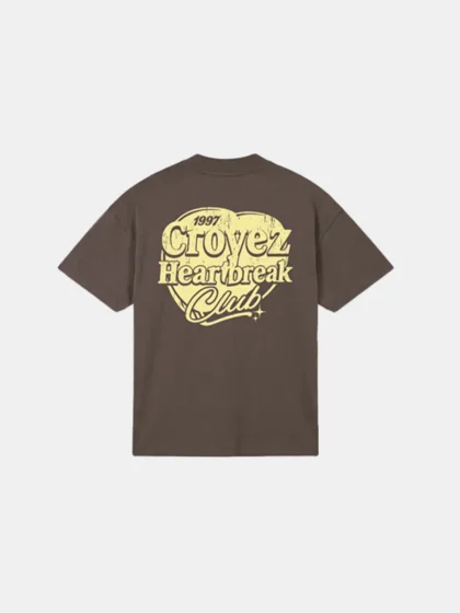 Croyez heartbreak club t-shirt washed brown