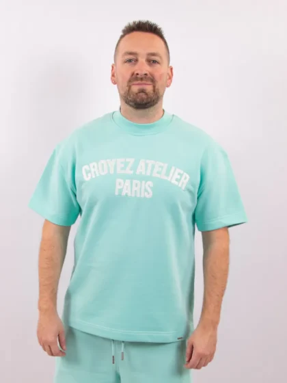 Croyez heavyweight atelier short tiffany blue