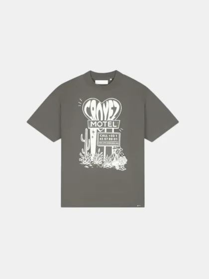 Croyez motel t-shirt washed brown