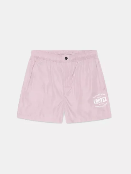 Croyez stamp swim shorts pink