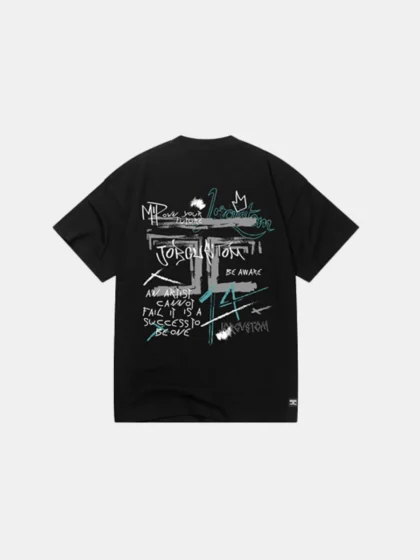 Jorcustom artist t-shirt black-black