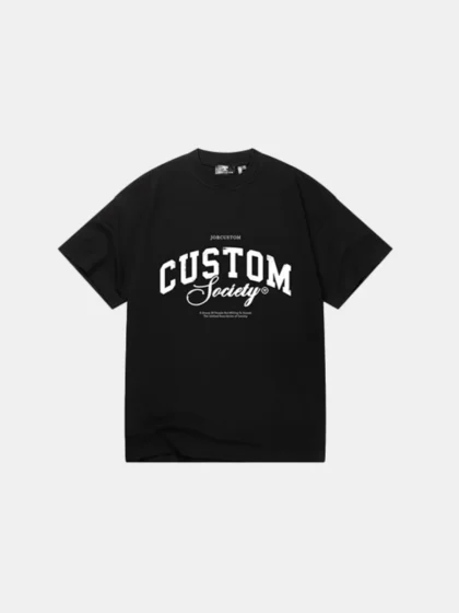 Jorcustom customsociety t-shirt black-black