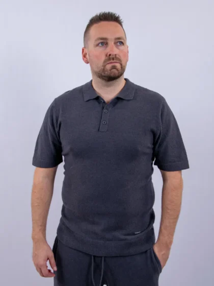 Malelions boucle polo antra grey