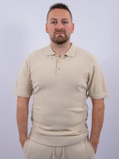 Malelions boucle polo light taupe