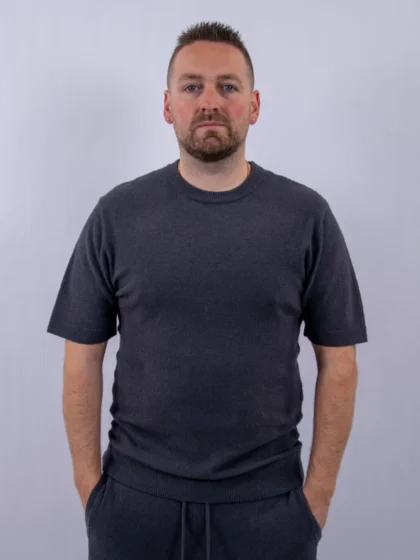 Malelions boucle t-shirt antra grey