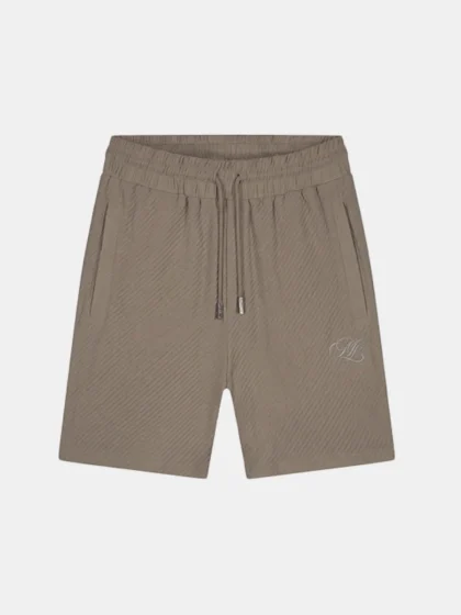 Malelions diagonal seersucker short dark sage