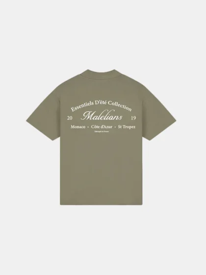 Malelions marina t-shirt dark sage
