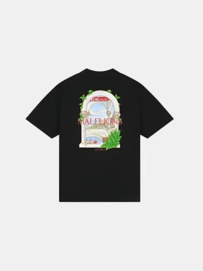 Malelions roman t-shirt black