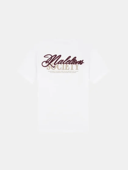 Malelions society t-shirt white