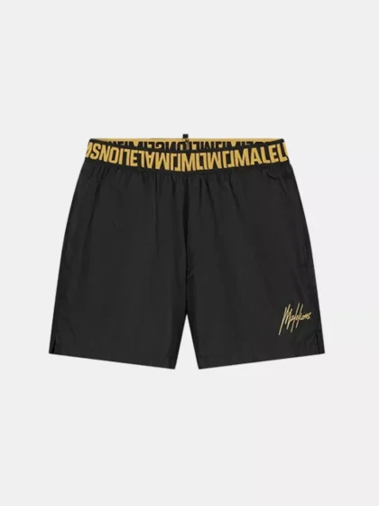 Malelions venetian swim shorts black