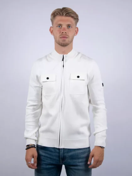 Quotrell fromanteel knitted vest ecru