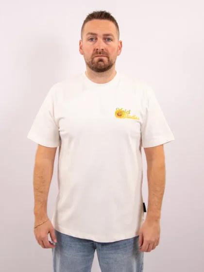 XPLCT flowers tee off white