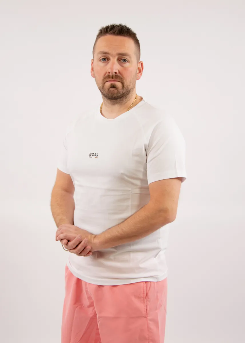 BOSS T-Shirt RN Slim Fit 3 BOSS 50517970 105 natural