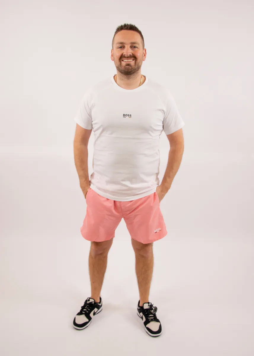 BOSS T-Shirt RN Slim Fit 5 BOSS 50517970 105 natural