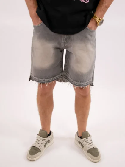 Croyez cd2 Stepped Hem shorts dark grey