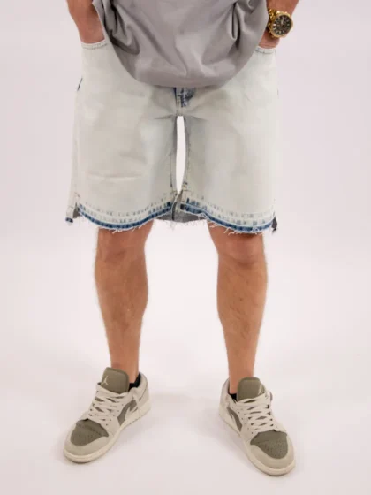 Croyez cd2 Stepped Hem shorts light blue