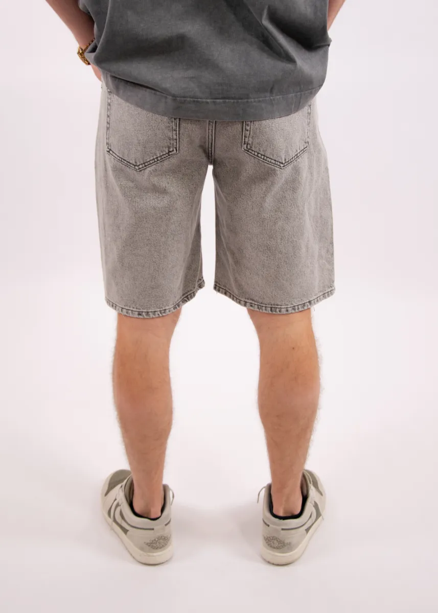 Croyez CD2 Washed Denim Shorts 4 Croyez cd2 washed denim shorts light grey