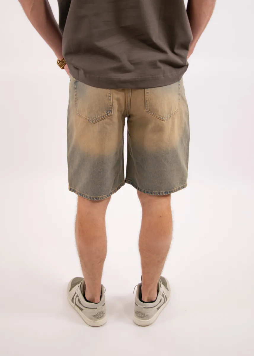 Croyez CD2 Washed Denim Shorts 4 Croyez cd2 washed denim shorts sand washed