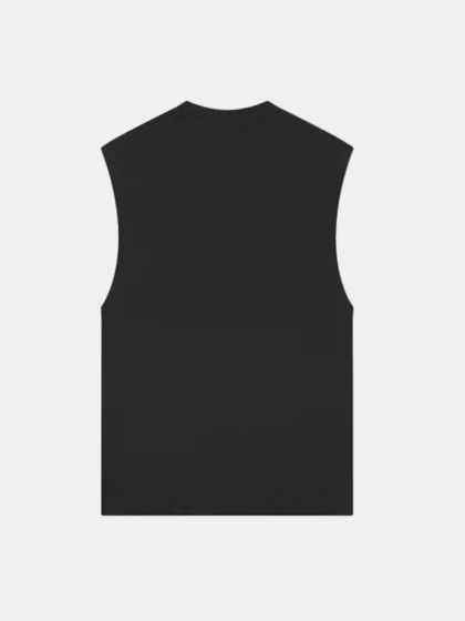 Croyez cutout heart sleeveless t-shi black