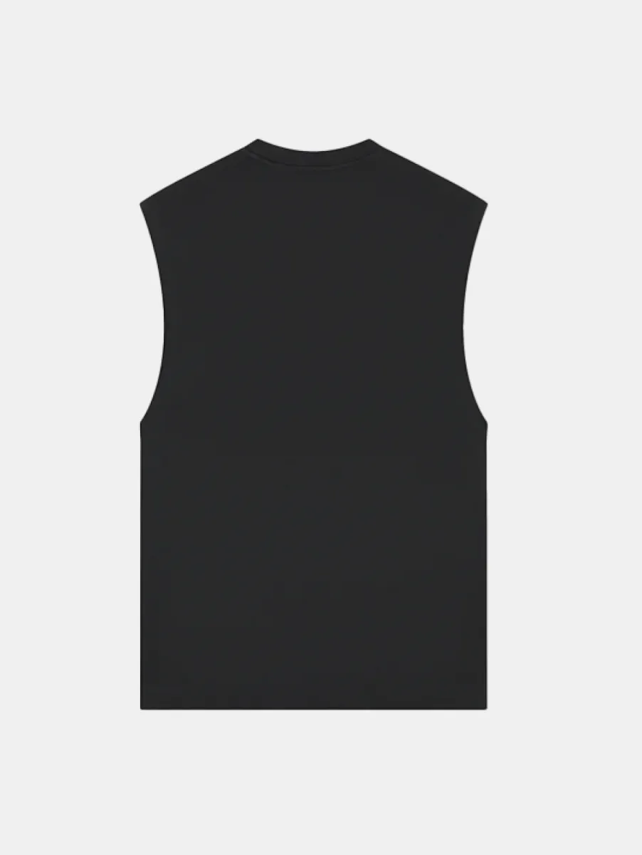 Croyez Cutout Heart Sleeveless T-Shirt 2 Croyez cutout heart sleeveless t-shi black