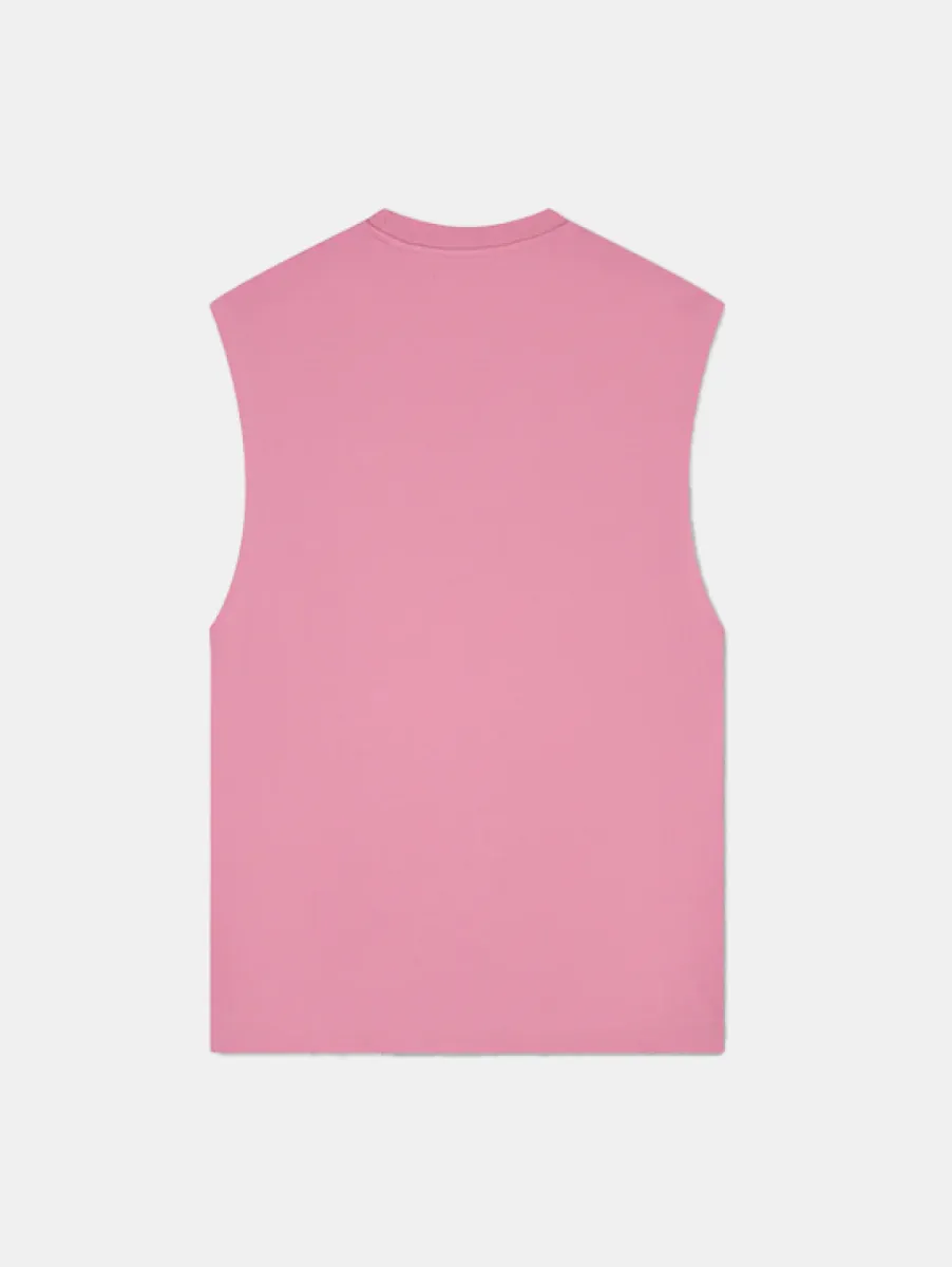 Croyez Cutout Heart Sleeveless T-Shirt 2 Croyez cutout heart sleeveless t-shi mauve