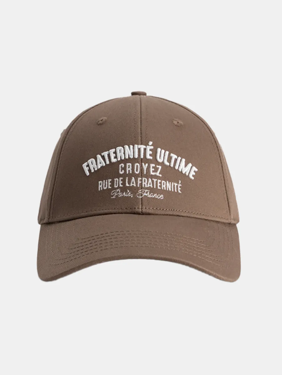 Croyez Fraternite Cap 2 Croyez fraternite cap brown