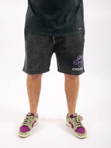 Croyez gardener shorts acid wash