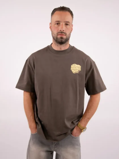 Croyez heartbreak club t-shirt washed brown