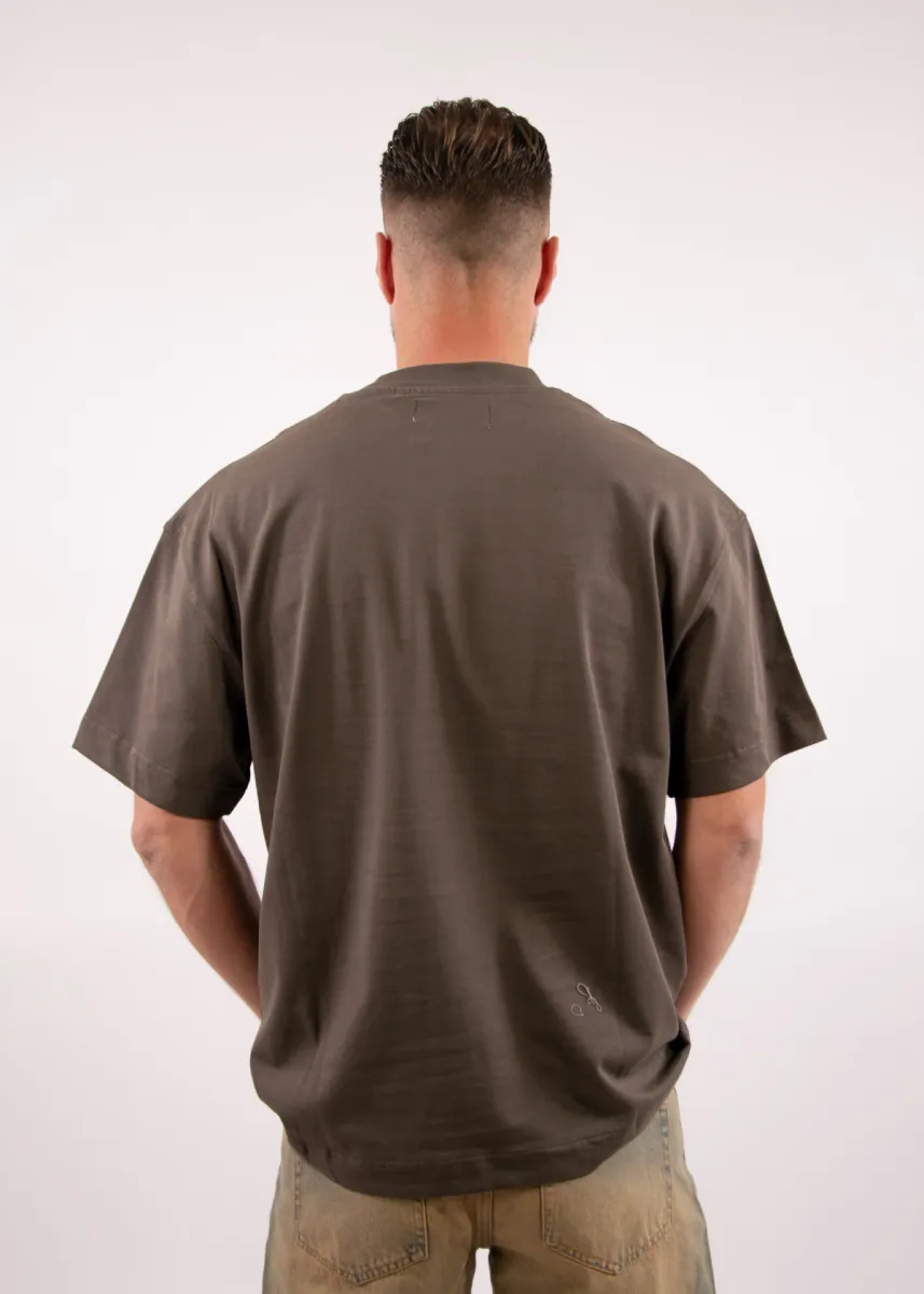 Croyez Motel T-Shirt 5 Croyez motel t-shirt washed brown