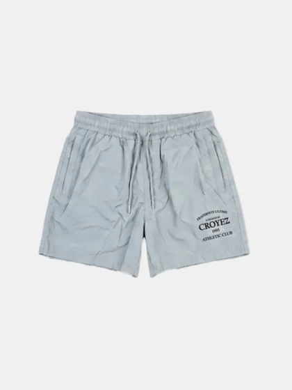 Croyez overlay fraternite swim shorts light grey