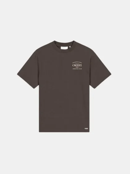 Croyez overlay fraternite t-shirt washed brown