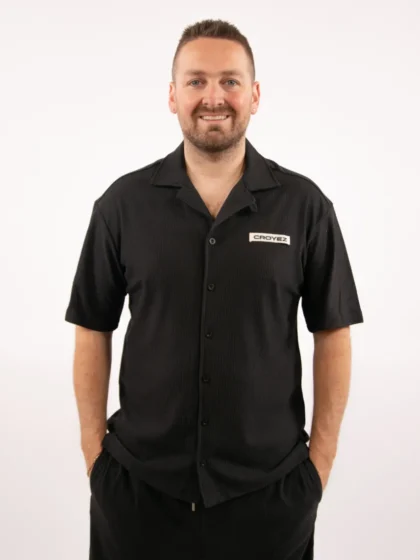 Croyez plisse shirt black