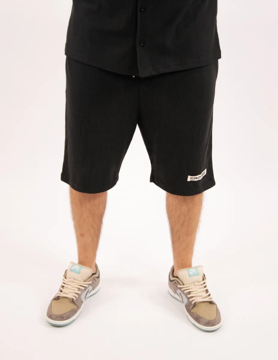 Croyez Plisse Shorts 2 Croyez plisse shorts black