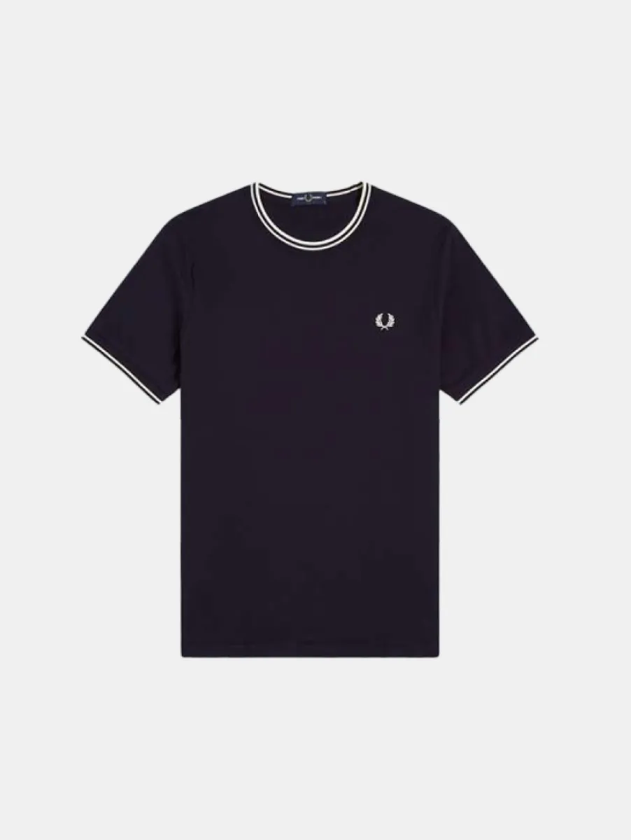 Fred Perry Twin Tipped T-Shirt 1 Fred Perry m1588v 87a ancgy/ec/sgrs