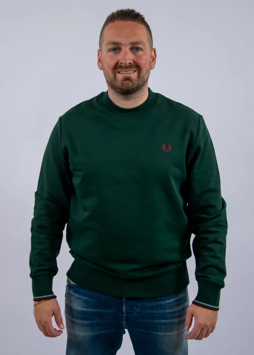 Fred Perry Crew Neck Sweatshirt 2 Fred Perry m7535 85a grsrts/stkbl/oxb