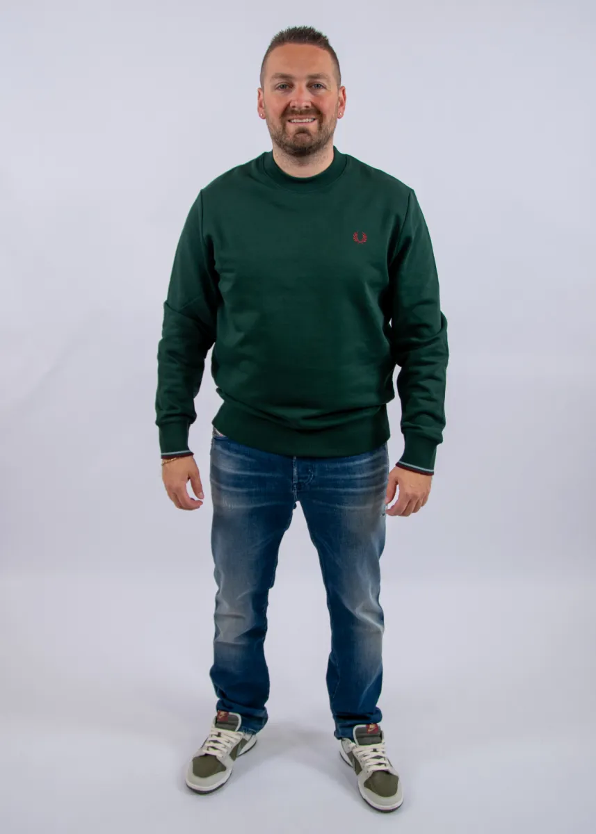 Fred Perry Crew Neck Sweatshirt 5 Fred Perry m7535 85a grsrts/stkbl/oxb