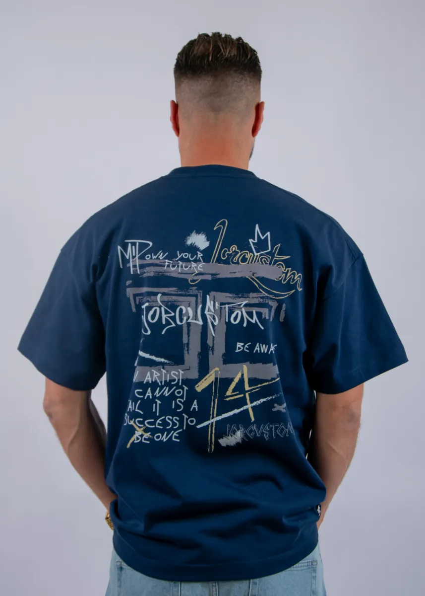 Jorcustom Artist Loose Fit T-Shirt 5 Jorcustom artist midnightblue