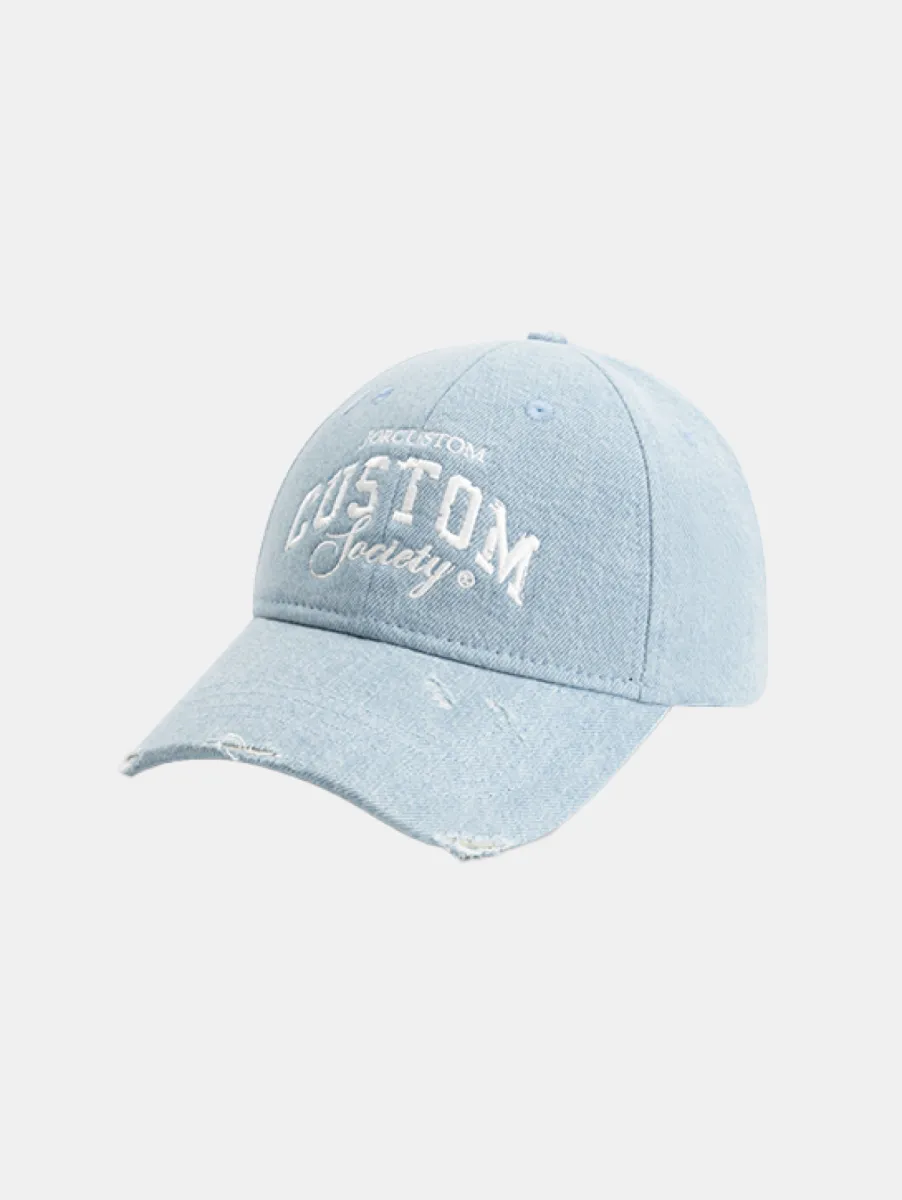 Jorcustom CustomSociety Denim Cap 2 Jorcustom customsociety denim cap light blue