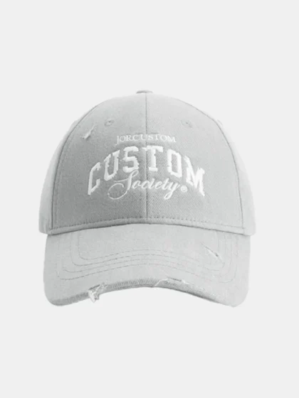 Jorcustom customsociety denim cap lightgrey
