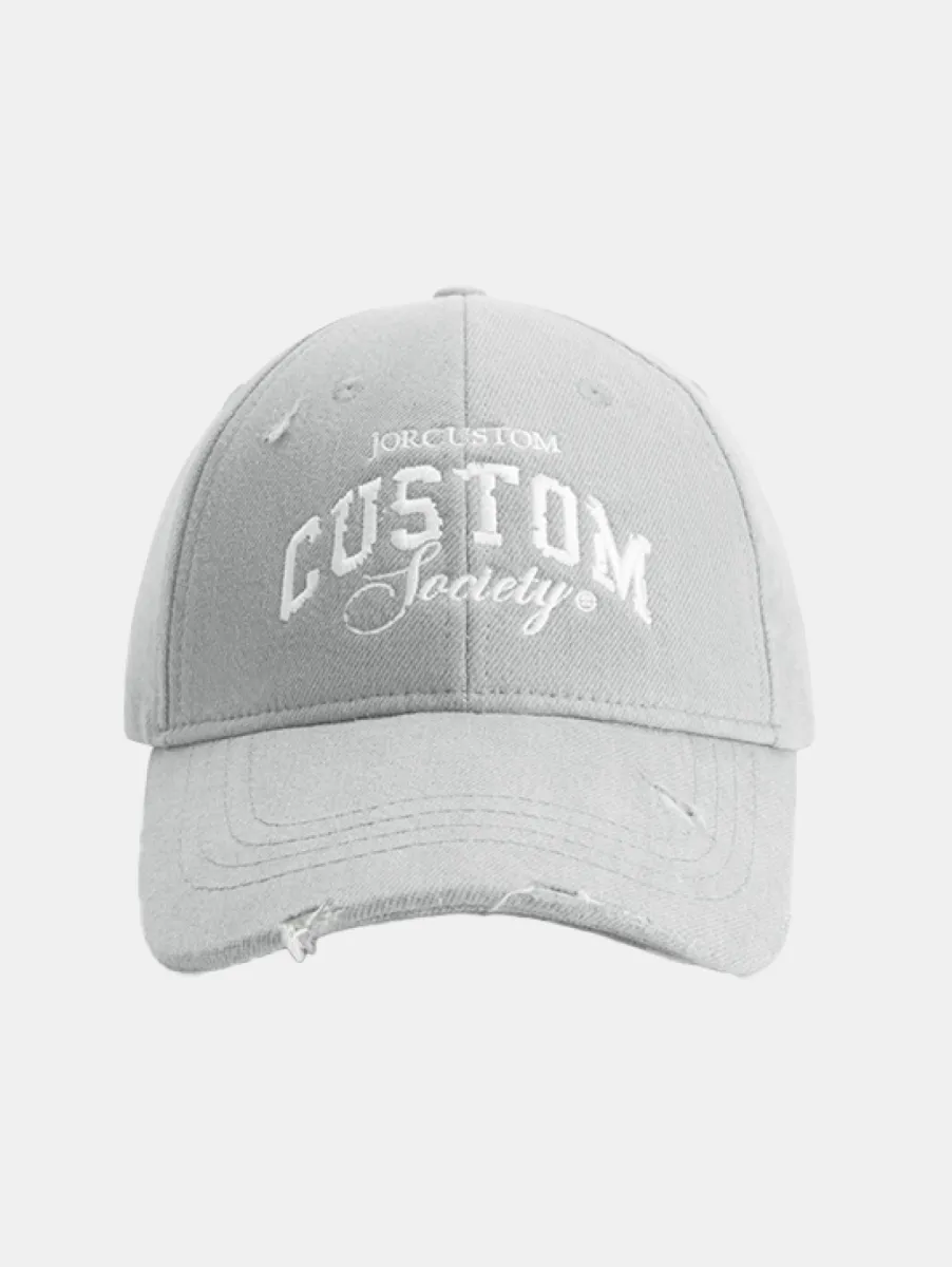 Jorcustom CustomSociety Denim Cap 1 Jorcustom customsociety denim cap lightgrey