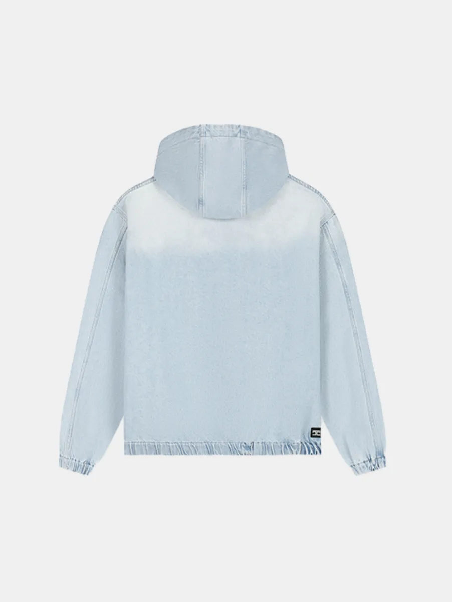Jorcustom CustomSociety Denim Hooded Jacket 2 Jorcustom customsociety denim hooded lightblue