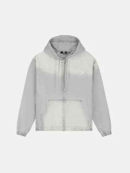 Jorcustom customsociety denim hooded lightgrey