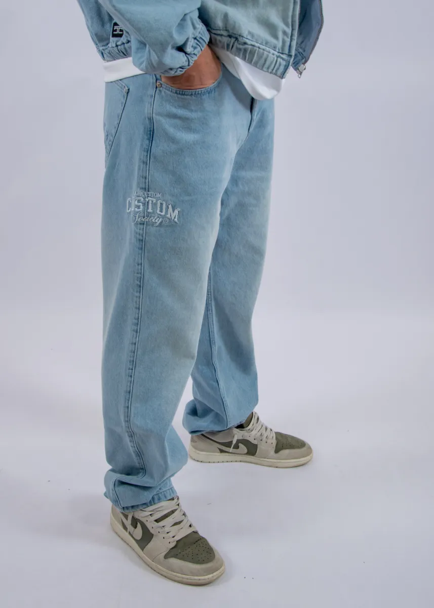 Jorcustom Customsociety Denim Straight Fit Jeans 5 Jorcustom customsociety denim jeans lightblue