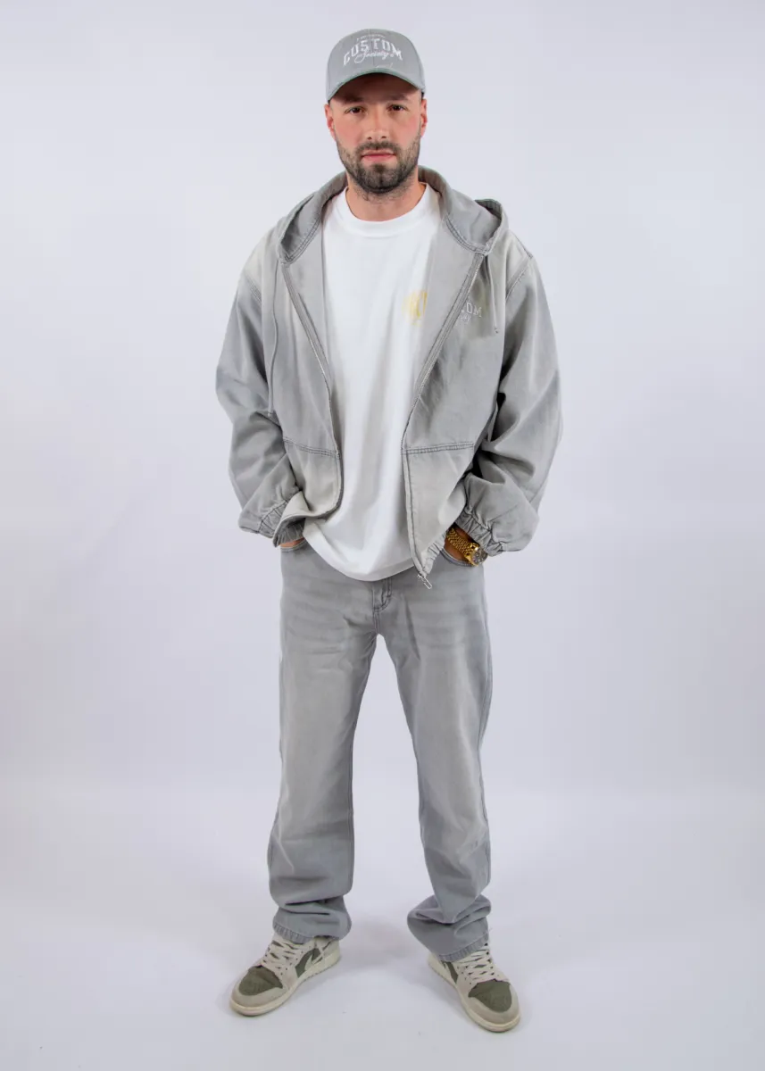 Jorcustom Customsociety Denim Straight Fit Jeans 6 Jorcustom customsociety denim jeans lightgrey