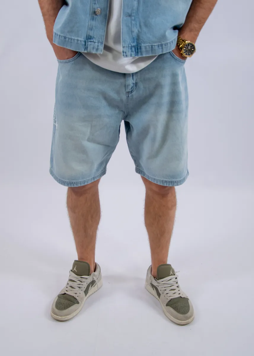 Jorcustom CustomSociety Denim Short 3 Jorcustom customsociety denim short light blue