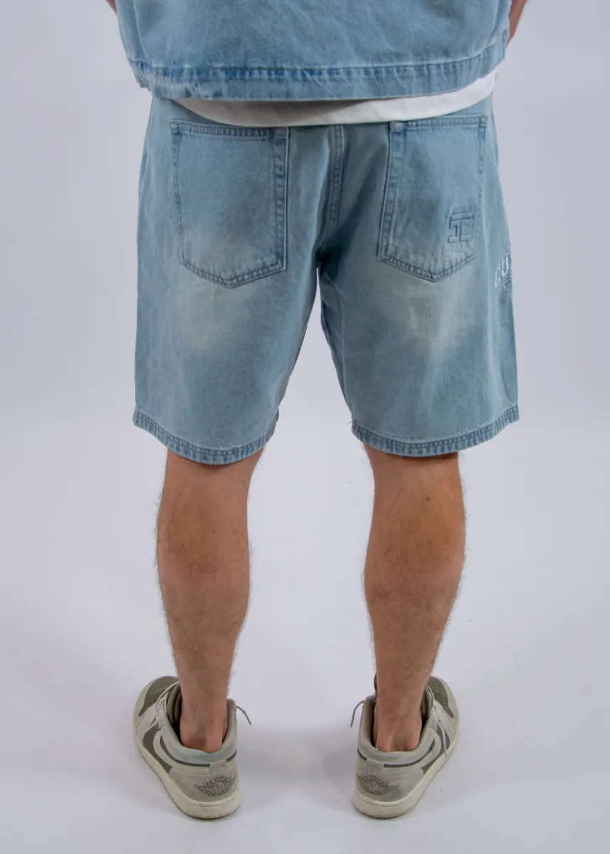 Jorcustom CustomSociety Denim Short 5 Jorcustom customsociety denim short light blue