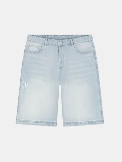Jorcustom customsociety denim short light blue