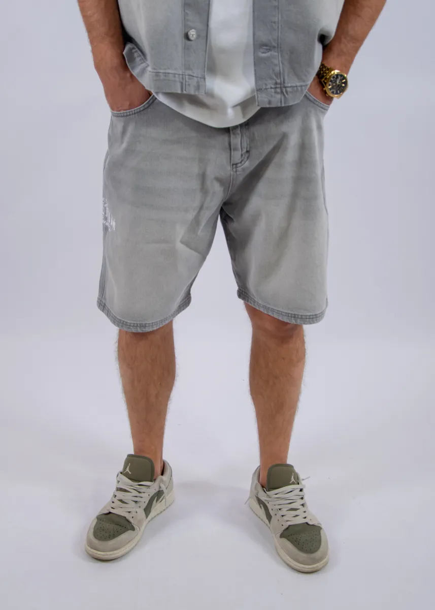 Jorcustom CustomSociety Denim Short 3 Jorcustom customsociety denim short lightgrey
